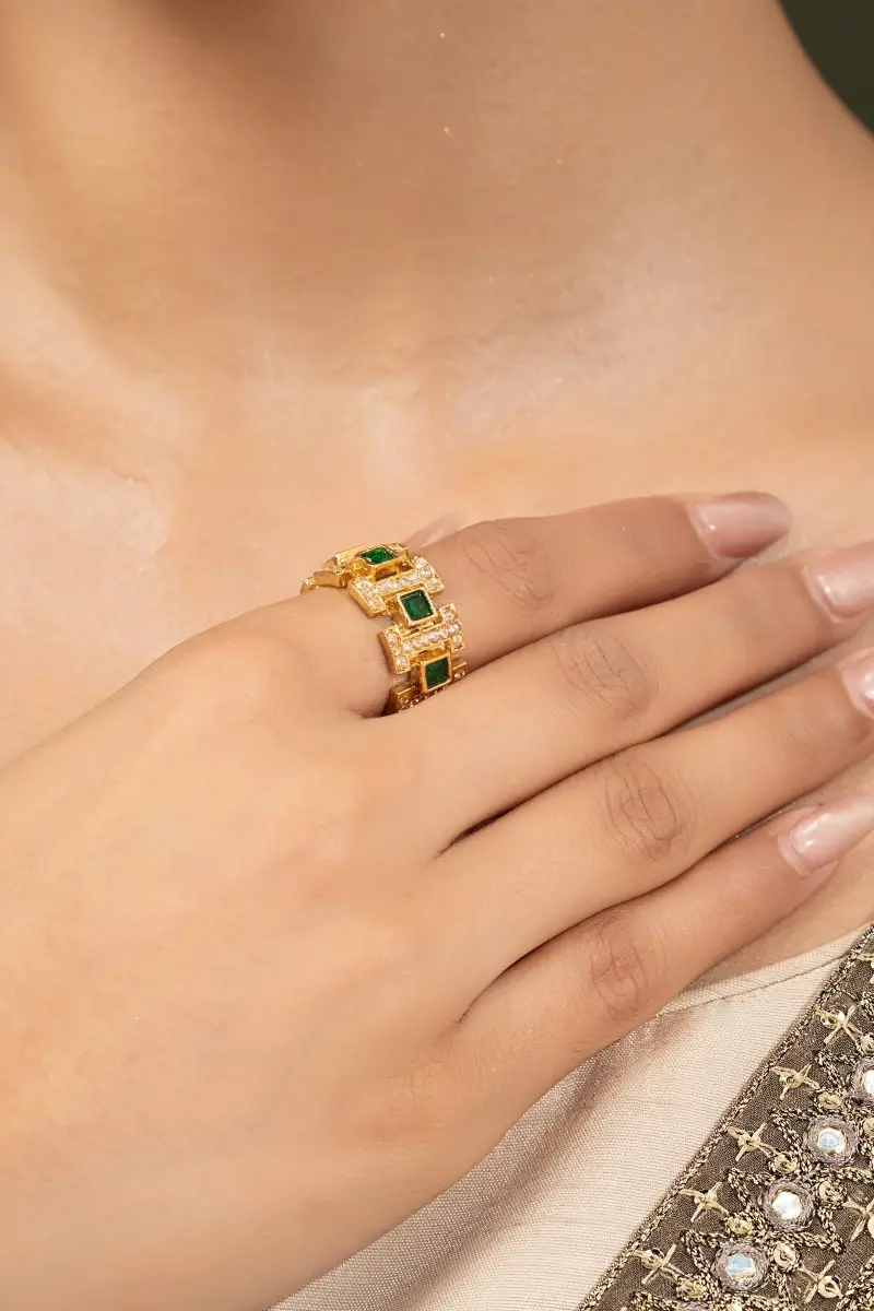 Green Onyx Baran Ring Fashion Jewellery Imjrg-Ef1610Go 4 Green Onyx Baran Ring Fashion Jewellery Imjrg-Ef1610Go - Image 4