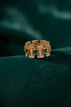 Green Onyx Baran Ring Fashion Jewellery IMJRG-EF1610GO