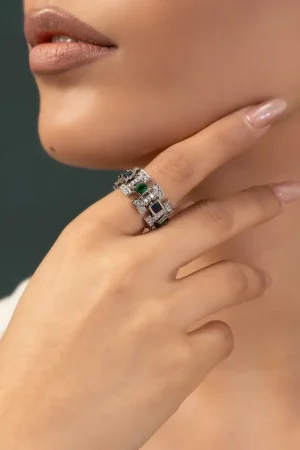 Multi Colour Baran Ring Fashion Jewellery Imjrg-Ef1610Mc 11 Jrg Ef2610Multicolora Imanistudio.com