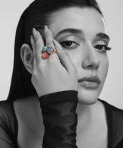 Multi Colour Zurma Ring Fashion Jewellery Imjrg-Ef1615Cz 6 Jrg Ef2615Multicolor Imanistudio.com
