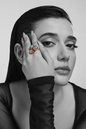 Multi Colour Zurma Ring Fashion Jewellery Imjrg-Ef1615Cz 6 Jrg Ef2615Multicolor Imanistudio.com