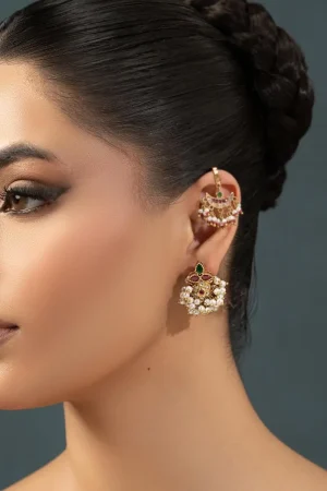 Multi Colour Negar Studs/Earrings Fashion Jewellery Imjsd-Ef1606Mc 6 Jsd Ef2606 Multicolor Imanistudio.com