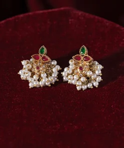 Multi Colour Negar Studs/Earrings Fashion Jewellery Imjsd-Ef1606Mc 8 Jsd Ef2606 Multicolorb Imanistudio.com