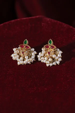 Multi Colour Negar Studs/Earrings Fashion Jewellery Imjsd-Ef1606Mc 8 Jsd Ef2606 Multicolorb Imanistudio.com