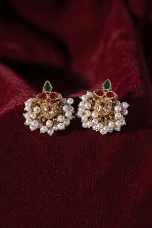 Multi Colour Negar Studs/Earrings Fashion Jewellery IMJSD-EF1606MC