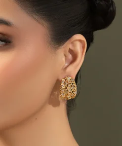 Gold Monireh Studs/Earrings Fashion Jewellery Imjsd-Ef1611Gm 8 Jsd Ef2611Gold Imanistudio.com