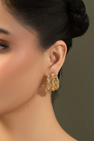 Gold Monireh Studs/Earrings Fashion Jewellery Imjsd-Ef1611Gm 8 Jsd Ef2611Gold Imanistudio.com