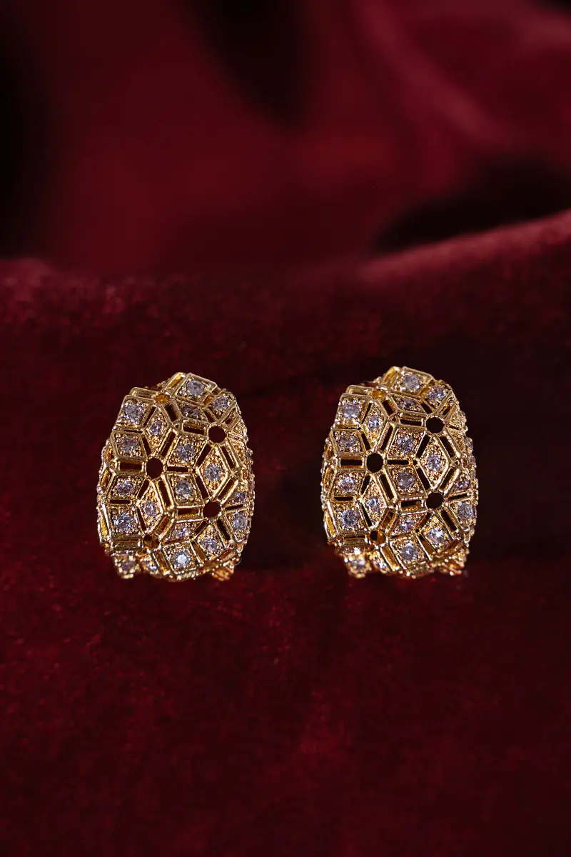 Gold Monireh Studs/Earrings Fashion Jewellery Imjsd-Ef1611Gm 1 Gold Monireh Studs/Earrings Fashion Jewellery Imjsd-Ef1611Gm
