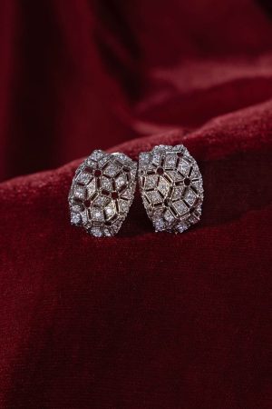 White Zircon Monireh Studs/Earrings Fashion Jewellery Imjsd-Ef1611Wz 8 Jsd Ef2611Whitezirconb Imanistudio.com