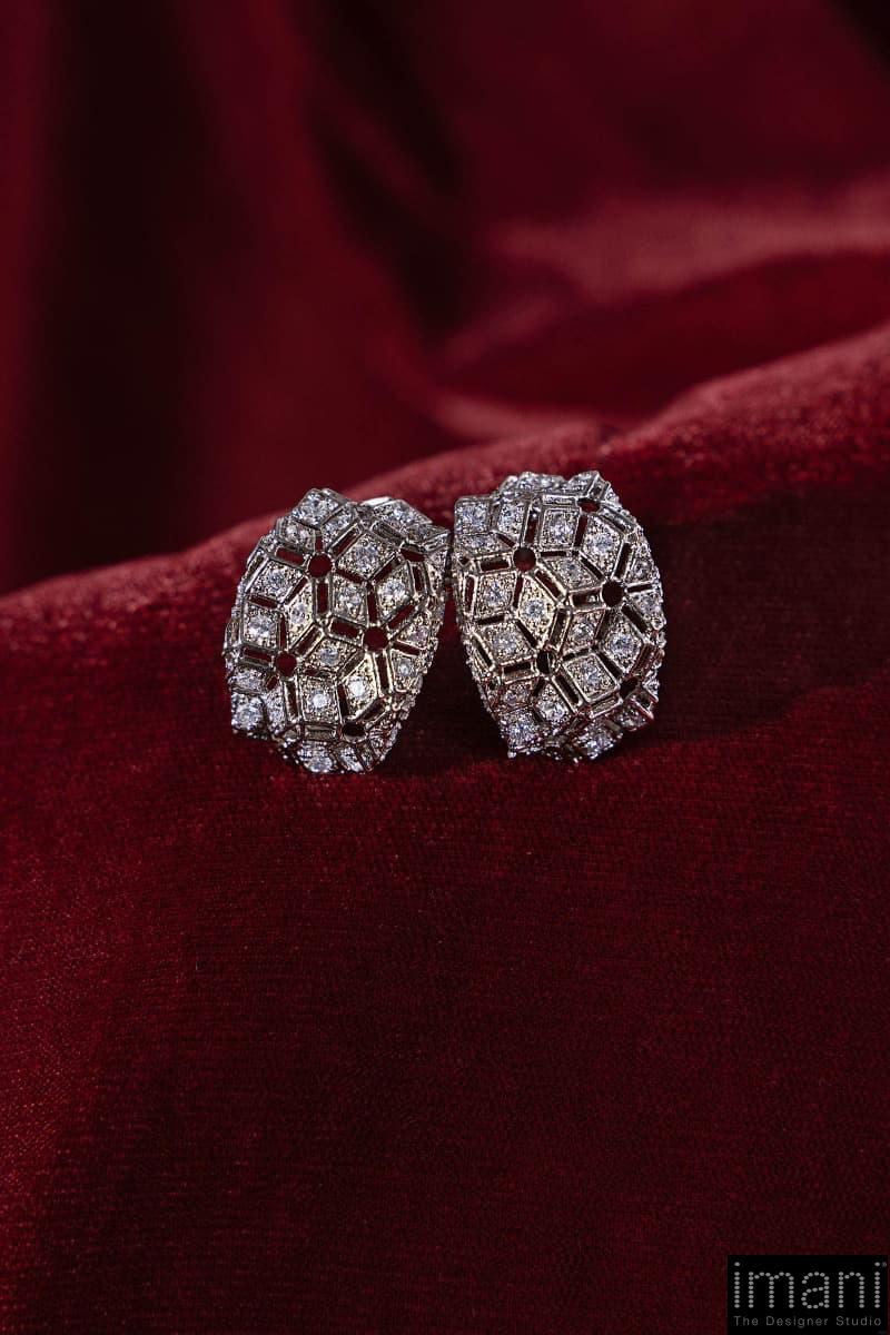 White Zircon Monireh Studs/Earrings Fashion Jewellery Imjsd-Ef1611Wz 4 White Zircon Monireh Studs/Earrings Fashion Jewellery Imjsd-Ef1611Wz - Image 4