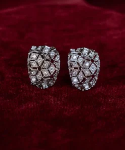 White Zircon Monireh Studs/Earrings Fashion Jewellery IMJSD-EF1611WZ