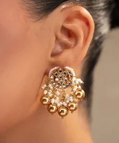Gold Zartara Studs/Earrings Fashion Jewellery Imjsd-Ef1505Rgz 6 Jsd W2505Gold Imanistudio.com
