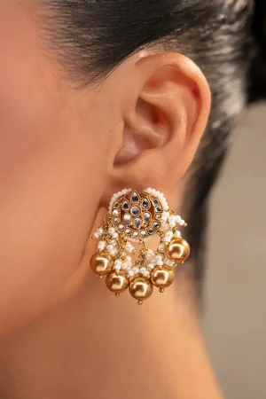 Gold Zartara Studs/Earrings Fashion Jewellery Imjsd-Ef1505Rgz 6 Jsd W2505Gold Imanistudio.com
