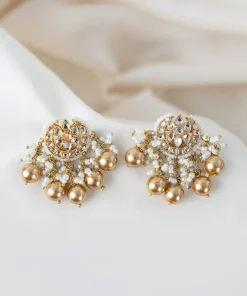 Gold Zartara Studs/Earrings Fashion Jewellery Imjsd-Ef1505Rgz 8 Jsd W2505Goldb Imanistudio.com