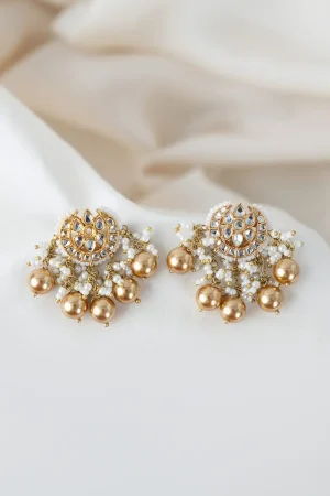 Gold Zartara Studs/Earrings Fashion Jewellery Imjsd-Ef1505Rgz 8 Jsd W2505Goldb Imanistudio.com