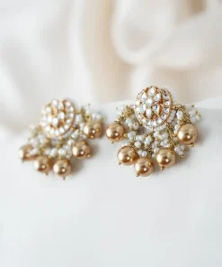 Gold Zartara Studs/Earrings Fashion Jewellery IMJSD-EF1505RGZ