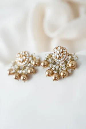Gold Zartara Studs/Earrings Fashion Jewellery IMJSD-EF1505RGZ