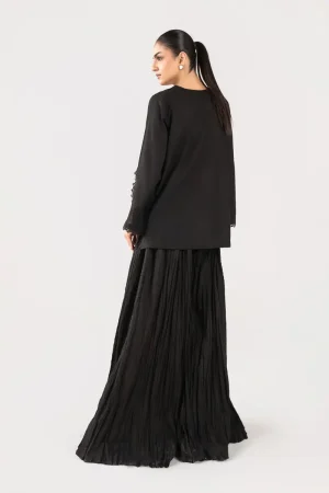 2 Pcs Black Brochia Co-Ord Set Mb-Sst1151Bb 12 Mb Sst2651B Imanistudio.com