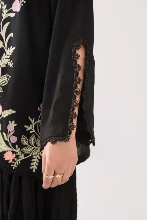 2 Pcs Black Brochia Co-Ord Set Mb-Sst1151Bb 10 Mb Sst2651Ba Imanistudio.com