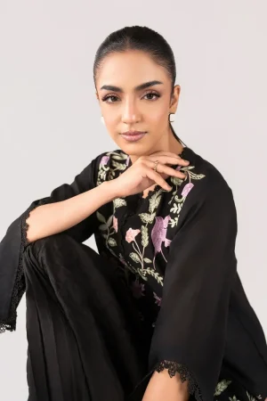 2 Pcs Black Brochia Co-Ord Set Mb-Sst1151Bb 11 Mb Sst2651Bb Imanistudio.com