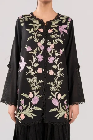 2 Pcs Black Brochia Co-Ord Set Mb-Sst1151Bb 9 Mb Sst2651Bc Imanistudio.com