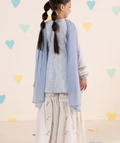 Maria.b Kids Wear Sky Blue Printed &Amp; Embroidered Lawn Suit Mbkd-Ea1111Sb 12 Mkd Ea2611 Skya Imanistudio.com