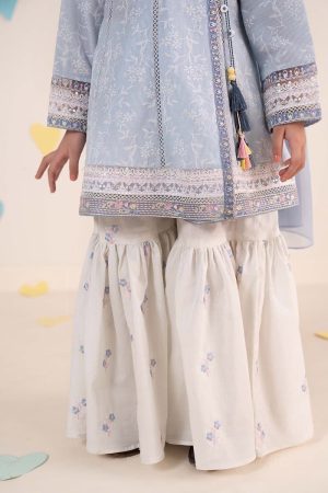 Maria.b Kids Wear Sky Blue Printed &Amp; Embroidered Lawn Suit Mbkd-Ea1111Sb 11 Mkd Ea2611 Skyd Imanistudio.com