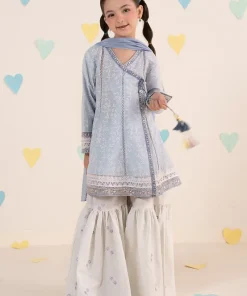 Maria.b Kids Wear Sky Blue Printed &Amp; Embroidered Lawn Suit Mbkd-Ea1111Sb 8 Mkd Ea2611 Skye Imanistudio.com