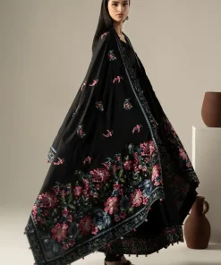 Luxury Pret Real Black Embroidered Linen Suit Mbdw-Aw1648Rb 13 Dw W26 48 Black A Imanistudio.com