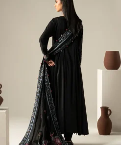 Luxury Pret Real Black Embroidered Linen Suit Mbdw-Aw1648Rb 20 Dw W26 48 Black D Imanistudio.com