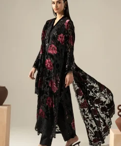 Luxury Formal Black And Pink Embroidered Palachi Suit Mbdw-Aw21608Bp 10 Dw W2608Blackb Imanistudio.com