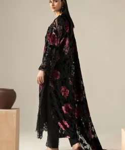 Luxury Formal Black And Pink Embroidered Palachi Suit Mbdw-Aw21608Bp 12 Dw W2608Blackd Imanistudio.com