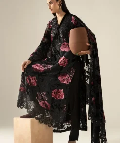 Luxury Formal Black And Pink Embroidered Palachi Suit Mbdw-Aw21608Bp 16 Dw W2608Blacke Imanistudio.com