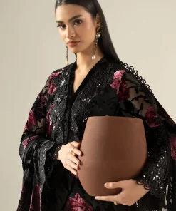 Luxury Formal Black And Pink Embroidered Palachi Suit Mbdw-Aw21608Bp 13 Dw W2608Blackg Imanistudio.com