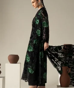 Luxury Formal Black And Green Embroidered Palachi Suit Mbdw-Aw21608Bg 12 Dw W2608Greenc Imanistudio.com