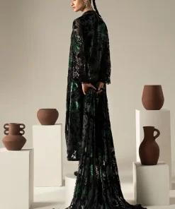 Luxury Formal Black And Green Embroidered Palachi Suit Mbdw-Aw21608Bg 16 Dw W2608Greend Imanistudio.com