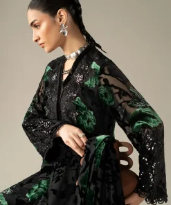 Luxury Formal Black And Green Embroidered Palachi Suit Mbdw-Aw21608Bg 13 Dw W2608Greeng Imanistudio.com