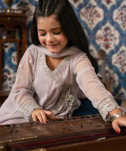 Maria.b 3 Piece Kids Lilac Embroidered Net Suit Mbks-Aw1608Lc 14 Mks W2608Lilaca Imanistudio.com