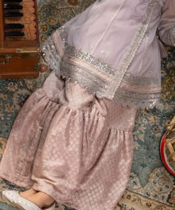 Maria.b 3 Piece Kids Lilac Embroidered Net Suit Mbks-Aw1608Lc 13 Mks W2608Lilach Imanistudio.com