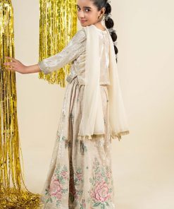 Maria.b 3 Piece Kids Off-White Embroidered Velvet Suit Mbks-Aw1631Ow 13 Mks W2631Creamd Imanistudio.com