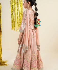 Maria.b 3 Piece Kids Baby Pink Embroidered Velvet Suit Mbks-Aw1631Bp 16 Mks W2631Pinkc Imanistudio.com