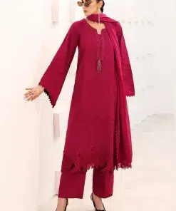 Luxury Formal Hot Pink Embroidered Tassel Silk Suit Mbsf-Aw161