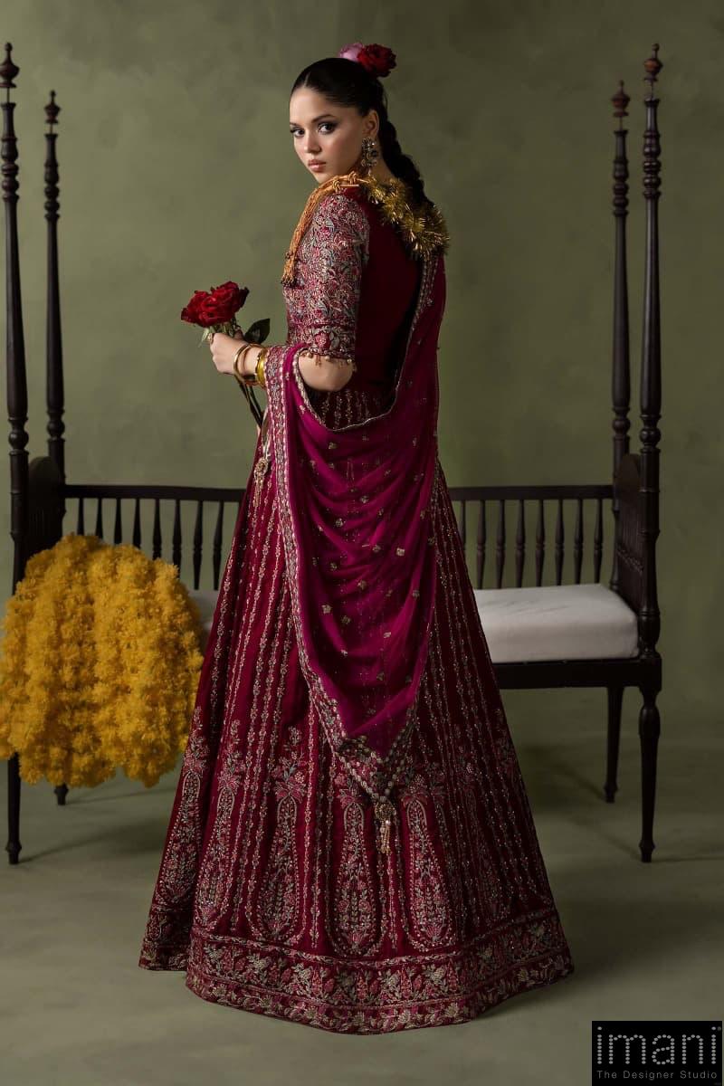 Luxury Formal Pink Embroidered Velvet Lehenga Suit Mbsf-Aw602Cp 3 Luxury Formal Pink Embroidered Velvet Lehenga Suit Mbsf-Aw602Cp - Image 3