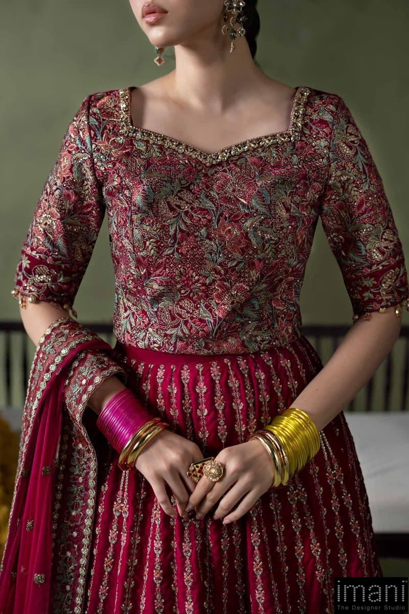 Luxury Formal Pink Embroidered Velvet Lehenga Suit Mbsf-Aw602Cp 5 Luxury Formal Pink Embroidered Velvet Lehenga Suit Mbsf-Aw602Cp - Image 5