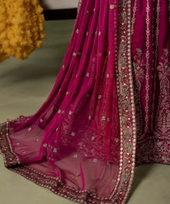 Luxury Formal Pink Embroidered Velvet Lehenga Suit Mbsf-Aw602Cp 14 Sf W2602Pinkh Imanistudio.com
