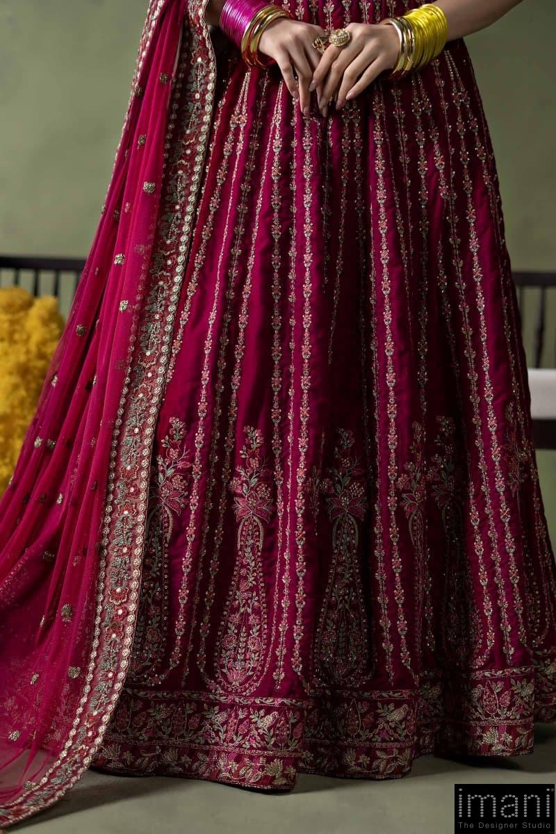 Luxury Formal Pink Embroidered Velvet Lehenga Suit Mbsf-Aw602Cp 6 Luxury Formal Pink Embroidered Velvet Lehenga Suit Mbsf-Aw602Cp - Image 6