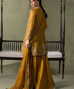 Luxury Formal Mustard Embroidered Net Suit Mbsf-Aw16111Md 18 Sf W26111 Musterd D Imanistudio.com