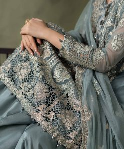 Luxury Formal Mineral Blue Embroidered Net Suit Mbsf-Aw16111Mb 13 Sf W26111Seagreeng Imanistudio.com