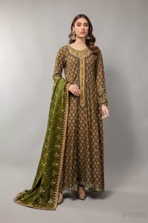 MARIA.B LINEN COLLECTION BROWN SUIT MBDLS-912BR