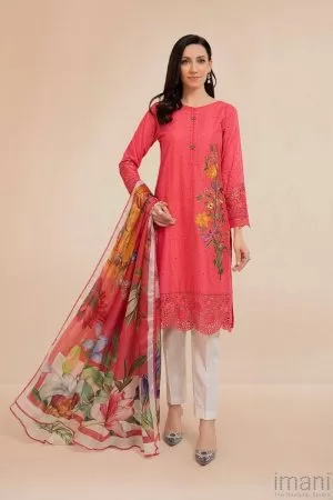 Maria.b Summer Lawn Suit Tangerine Mbds-2207At